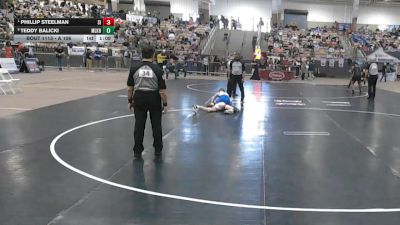 A 106 lbs Quarterfinal - Phillip Steelman, Signal Mountain High School vs Teddy Balicki, Martin Luther King High School