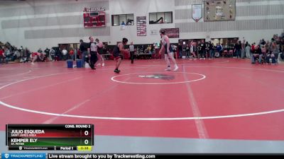 220 lbs Cons. Round 2 - Julio Esqueda, Saint James Area vs Kemper Ely, St. Peter