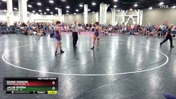 120 lbs Finals (8 Team) - Shane Dodson, Oswego High School vs Jacob Rivera, Westsdie WC