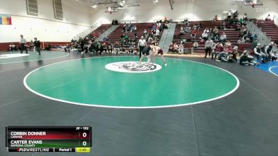 132 lbs Semifinal - Carter Evans, Natrona County vs Corbin Donner, Laramie