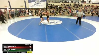 141 lbs Quarterfinal - Kyler Romero, Wartburg vs Peytonn Nixon, Wartburg