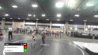 66 lbs Consi Of 8 #2 - Waylon Manderscheid, Legacy Elite vs Axel Carpio, FW Spartans