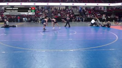 132 lbs Quarterfinal - Jaeden Anton, Bishop Kelly vs Koen Fielder, Middleton