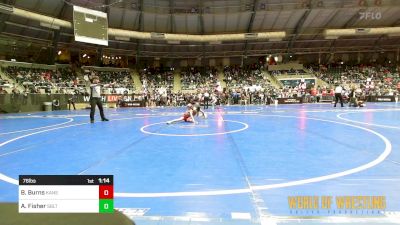 76 lbs Round Of 64 - Brendon Burns, Kansas Young Guns vs Abel Fisher, Sebolt Wrestling Academy