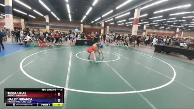 112 lbs Quarterfinal - Tessa Urias, ReZults Wrestling vs Hailey Miranda, Finesse Wrestling Club