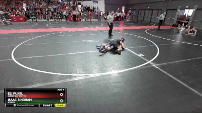 125 lbs Cons. Round 3 - Isaac Bingham, Athens vs Eli Pukel, Green Bay United