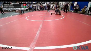 90 lbs Semifinal - Creek Cassity, Barnsdall Youth Wrestling vs Brady Hembree, Wyandotte Youth Wrestling
