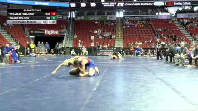 2A-165 lbs 3rd Place Match - William Fullhart, Decorah vs Blake Wilson, Burlington Notre Dame