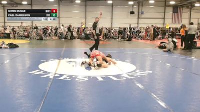 84 lbs Round 3 - 12:30pm Saturday - Owen Runge, Minnesota Funky Singlets vs Cael Danielson, Southwest Elite