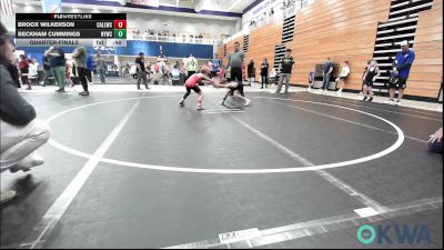 58 lbs Quarterfinal - Broox Wilkerson, Carl Albert vs Beckham Cummings, Newcastle Youth Wrestling