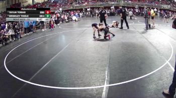 73 lbs Cons. Round 1 - Taylin Tobias, Broken Bow Wrestling Club vs Brinkley Thiele, Louisville Wrestling Club - Girls