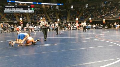 132 lbs Round Of 32 - Griffin Walls, Mifflinburg vs Camden Stonebraker, Slippery Rock