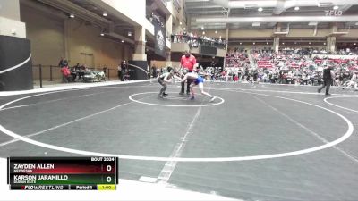 73 lbs Champ. Round 2 - Zayden Allen, Neodesha vs Karson Jaramillo, Duran Elite