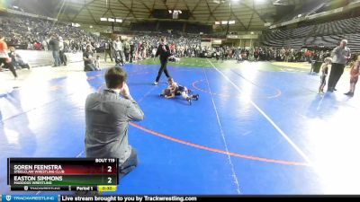 49 lbs Champ. Round 1 - Easton Simmons, Maddogs Wrestling vs Soren Feenstra, Steelclaw Wrestling Club