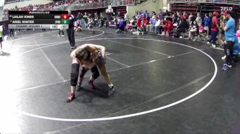 120 lbs Champ. Round 1 - Ariel Winter, Junior Titans Wrestling Club vs Lailah Jones, Broken Bow Wrestling Club