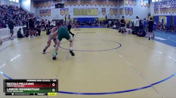 106 lbs Cons. Round 3 - Landon Higginbotham, Yulee Highschool vs Niccolo Pellicano, Venice High School