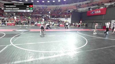 100 lbs Semifinal - Ben Huntley, Brillion Wrestling Club vs Maddox Manion, Evansville Wrestling Club