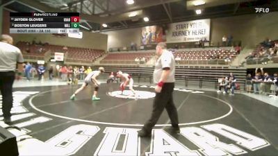 2A 150 lbs Champ. Round 1 - Jayden Glover, Kanab vs Boston Leugers, Millard