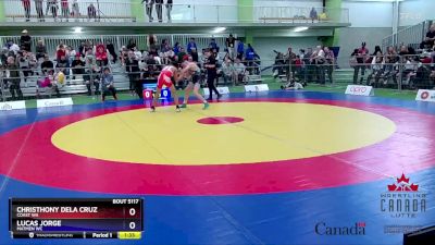 52kg Cons. Round 3 - Christhony Dela Cruz, Coast WA vs Lucas Jorge, Matmen WC