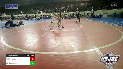 40 lbs Quarterfinal - Trevor Davidson, El Reno Wrestling Club vs Hatcher Jones, Lions Wrestling Academy