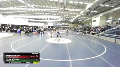 157 lbs Semifinal - Hayden Brown, Johnson & Wales (RI) vs Tyler Rossini, Oswego State