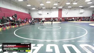 287 lbs Champ. Round 2 - Knolin Callender, Eureka High School vs Luke DeBenning, Granada High School