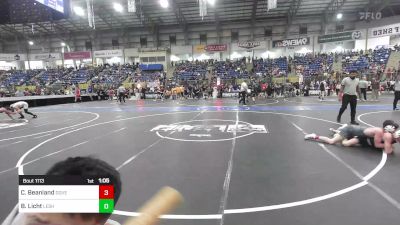 120 lbs Round Of 16 - Conner Beanland, Dove Creek vs Bentley Licht, Lesher Middle School