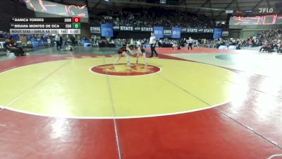 Girls 4A 110 lbs Champ. Round 2 - Danica Torres, Sunnyside (Girls) vs Briana Montes De Oca, Eisenhower (Girls)