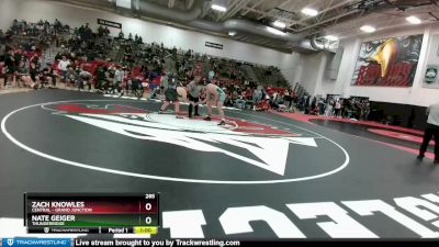 285 lbs 7th Place Match - Zach Knowles, Central - Grand Junction vs Nate Geiger, Thunderridge