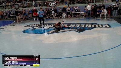 105 lbs Round 2 - Mason Green, Avalanche Wrestling Association vs Jack Conger, Pioneer Grappling Academy