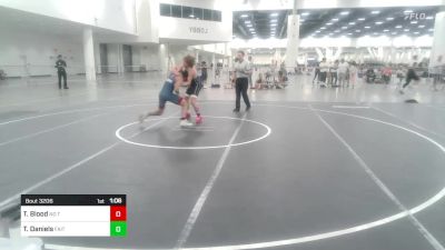 144 lbs Quarterfinal - Talen Blood, No Team vs Tyson Daniels, Faito Wc