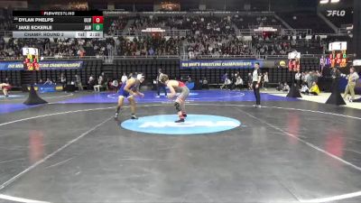 141 lbs Champ. Round 2 - Jake Eckerle, JWU (Providence) vs Dylan Phelps, Olivet