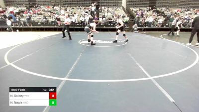 156-HS2 lbs Semifinal - Nolan Goldey, TWC vs Noah Nagle, Middle Township High School