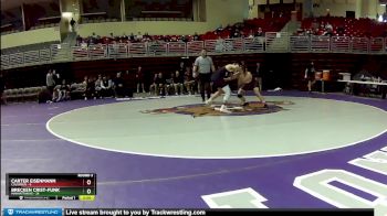 144 lbs Round 3 (4 Team) - Carter Eisenmann, Columbus vs Brecken Crist-Funk, Manhattan HS