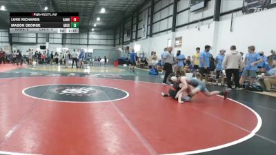 113 lbs 1 - Luke Richards, RALEIGH AREA WOLFPACK BLACK vs Mason George, GROUND UP USA