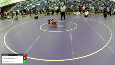 10U Boys - 71 lbs Quarters - Calvin Greer III, Contenders Wrestling Academy vs Daniel Khachatryan, California