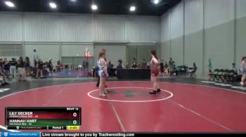 200 lbs Round 4 (6 Team) - Lily Decker, Pennsylvania Red vs Hannah Hart, Michigan Red