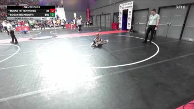 54 lbs Cons. Round 2 - Logan Nickelotti, Westby Wrestling Club vs Blake Rittenhouse, BYA Wrestling