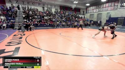 126 lbs Champ. Round 2 - Fernando Favela, Brawley vs Jayden Ponce, San Diego