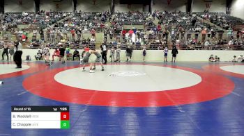 100 lbs Round Of 16 - Brody Waddell, Rockmart Takedown Club vs Cayden Chapple, Level Up Wrestling Center