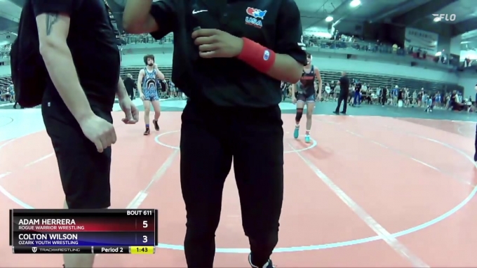 126 lbs Champ. Round 1 - Adam Herrera, Rogue Warrior Wrestling vs ...