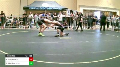 132 lbs Round Of 32 - Andrsyn Cardenas, Valiant College Prep vs Uriah Martinez, Alamosa