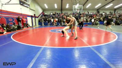 135 lbs Quarterfinal - Abigail Rogers, Cleveland vs Ruby Hughes, Bixby Girls HS