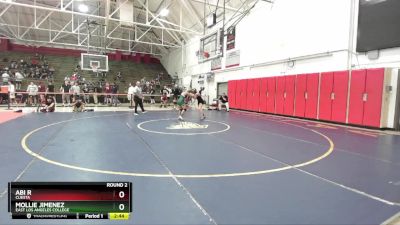 116-123 lbs Round 2 - Abi R, Cuesta vs Mollie Jimenez, East Los Angeles College