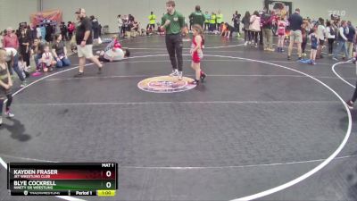 62 lbs Round 3 - Kayden Fraser, Jet Wrestling Club vs Blye Cockrell, Ninety Six Wrestling