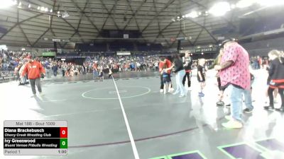 54.2-55.4 lbs Champ. Round 1 - Diana Brackebusch, Cherry Creek Wrestling Club vs Ivy Greenwood, Mount Vernon Pitbulls Wrestling