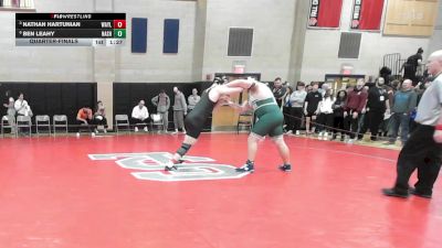 285 lbs Quarterfinal - Nathan Hartunian, Wayland vs Ben Leahy, Nashoba