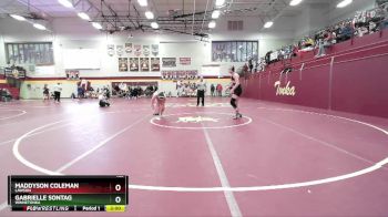155 lbs Quarterfinal - Gabrielle Sontag, WINNETONKA vs Maddyson Coleman, LAWSON