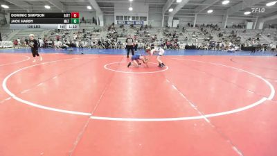 126 lbs Rr Rnd 1 - Dominic Simpson, BattleHawks - HSB vs Jack Hardy, Mat Warriors White HS - HSB