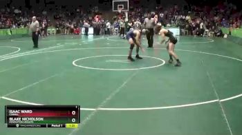 126 lbs Quarterfinal - Isaac Ward, Carmel vs Blake Nicholson, Pendleton Heights
